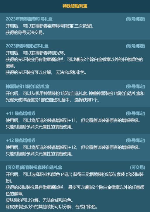 易倍体育 EMC易倍2023新春礼包爆料来啦！至尊称号迎来强化三绝装扮凸显职业(图2)